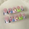 10 Pcs Handmade Press on Nails Medium Duck Fake Nails