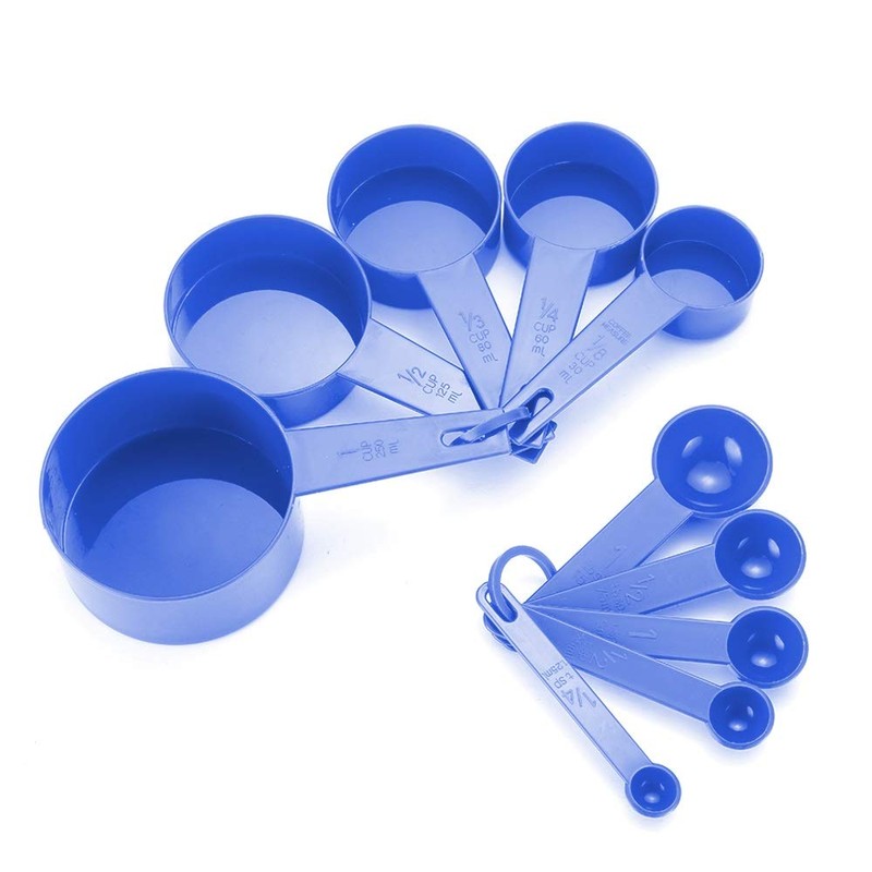 10pcs 6 Color Measuring Cups And Measuring Spoon Scoop Silicone