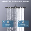 KINLIV 10" Rain Shower Head Matte Black - All Metal
