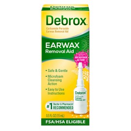 Debrox Ear Wax Removal Drops, Gentle Microfoam Ear Wax Remover, 0.5 Fl Oz