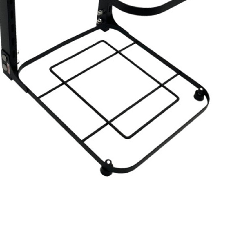 Kitchen Storage Shelf Carbon Steel Multilayer Black Pot and Pan