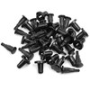 X AUTOHAUX 10pcs 10mm Hole Black Car Fender Bumper Plastic