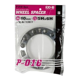 KYO-EI P-016-2P PCD139.7 4WD Wheel Spacer, 0.4 inch (10 mm), 0.4 inch (10 mm), 0.4 inch (10 mm)