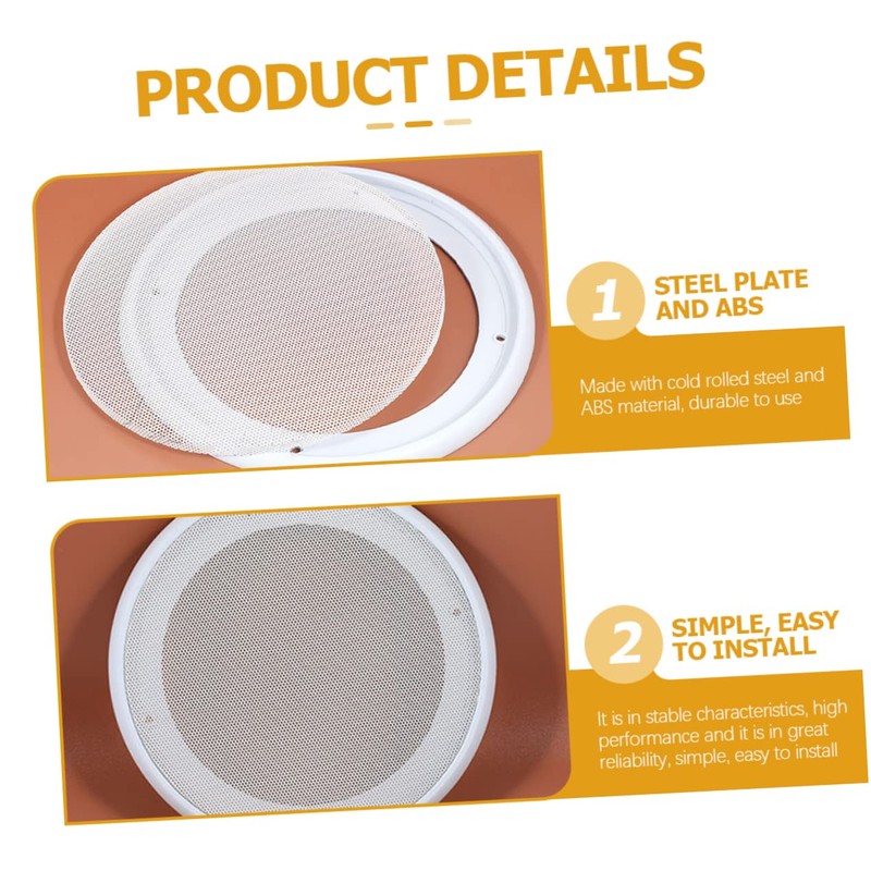 Tofficu 2Pcs Car Audio Speaker Net Durable Subwoofer Protection Mesh