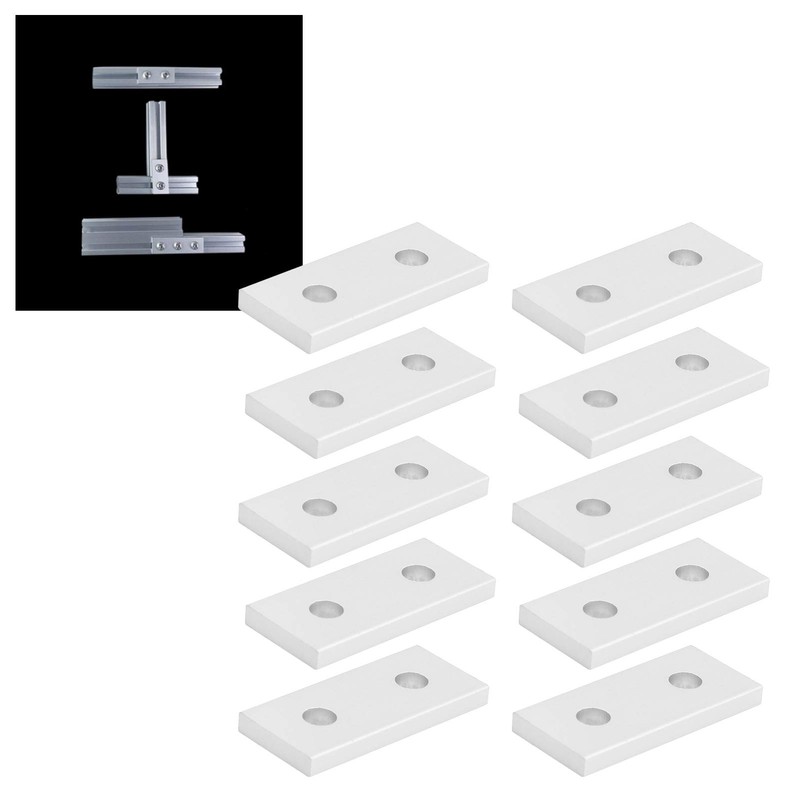 KooingTech Fixing Bracket Connector, Flat Mending Plates, 10Pcs Flat Connection