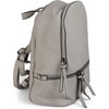 styleBREAKER leatherette backpack handbag with zips, noble style, rucksack, bag,