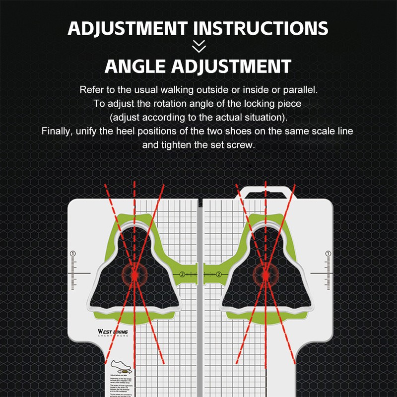 Mountain Road Bike Lock Shoe Measuring Tools For SPD Crankbrothers