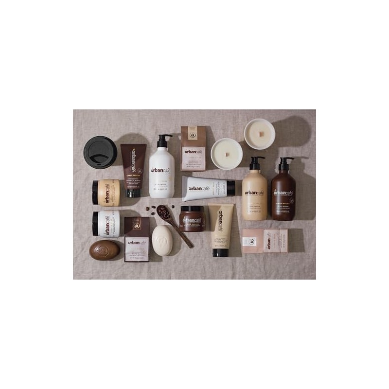 Urban Café Coffee Infused Soap Body Scrub Bath with Real