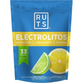 RUTS Energy ELECTROLITOS EN POLVO + VITAMINAS SABOR LIMA-LIMÓN RINDE 33 SERVICIOS DE 16GR C/U