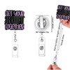 Retractable Badge Holder with Funny Quote,Durable Alligator Clip ID Card