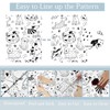 EPPKILY Black and White Dog Wallpaper Peel and Stick White