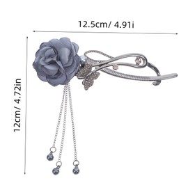 IWOWHERO Unique Floral Hair Accessories For Design Hair Claw Clip Alloy Non-fading Hair Ornament Floral Hair Accessories