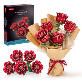 CubicFun 3D Puzzle for Adults Kids - Roses Building Toy for Kids 312 Piece - Roses for Home Decor & Display - Gift Idea for Plant & Flower Lovers, Desk Decoration Gift for Graduation