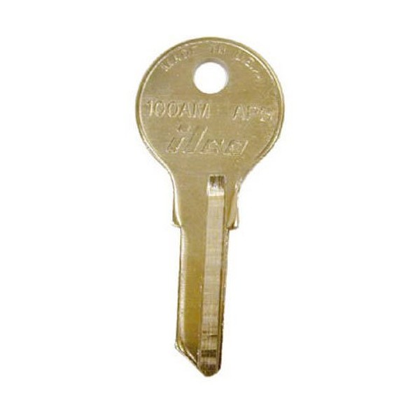 Key Blank, Brass, Type AP4, 6 Pin, PK10