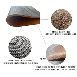 IFHUH Alohomora Doormat Funny Welcome Doormat Front Doormat Front Door Decor Resist Dirt Entry Rugs Non-Slip Rubber Anti-Slip PVC Backing 30"(L) by 18"(W)