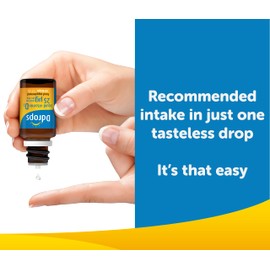 Ddrops Adults 25 µg 60 drops - Liquid Vitamin D3 Supplement Supports Bones, Immune System - Naturally-sourced Ingredients, No Large Capsules, No Preservatives, Non-GMO, Allergen-Friendly