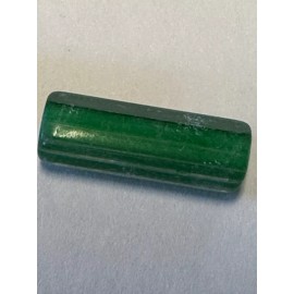 Handmade Lamp work hand made 14x8mm Frosted green tubes shaped beads as pictured 23 beads