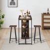Amenitlif 3-Piece Bar Table and Chairs Set for 2 –