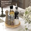 Farmhouse Oak 9" Lazy Susan Turntable Organizer for Cabinet, Round
