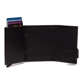 The Chesterfield Brand Mannheim Credit Card Holder 6cc 10 cm RFID Black, black, Vintage