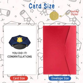 Zyulin Police Academy Graduation Gifts, Police Promotion Card, Policeman Congratulations Cards, Gifts for Police Officer, You Did It