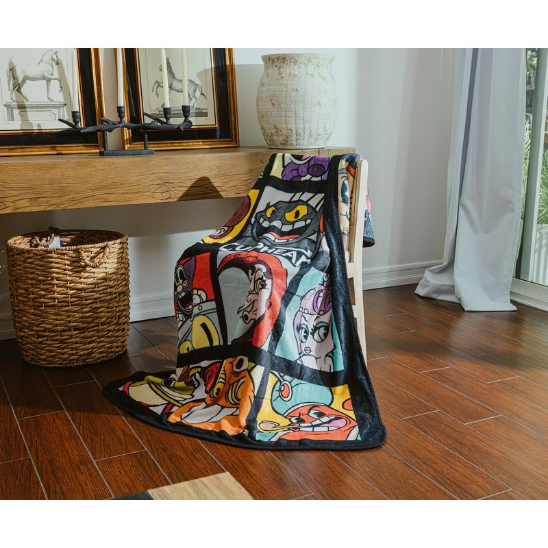 Cuphead Villains Fleece Throw Blanket | 45 x 60 Inches