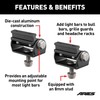 ARIES 1110312 Base-Mount Light Bar Brackets, 2-Pack