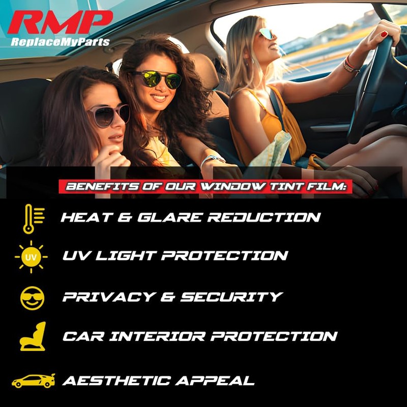 PreCut Front Door Window Tint Kit Compatible with Dodge Ram