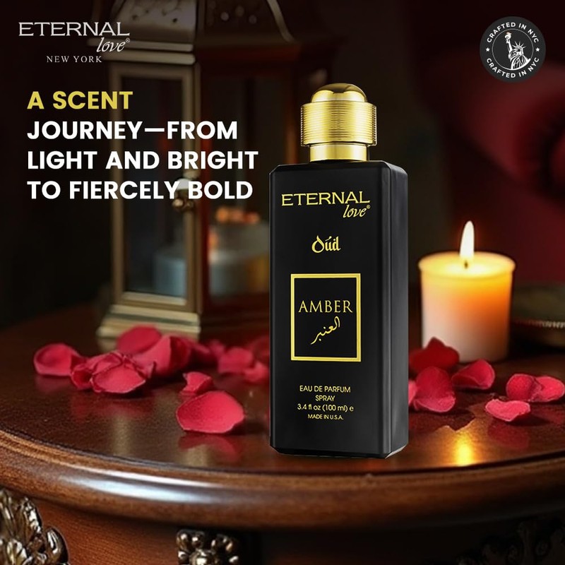 Eternal Love Amber Oud - Long Lasting Unisex Eau de