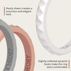 Knot Theory - Anillo de silicona para mujer, diseño de