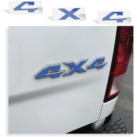 Reflective Concepts 4x4 Emblem Overlay Decal Sticker -Fits: 2009-2018 Ram - (Color: Reflective Blue)