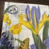Michel Design Works Iris Hostess Napkins 15ct Triple Ply Floral