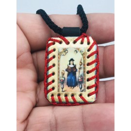 Religius/Scapular Escapulario De El Santo Nino de atocha Con Cordón Negro