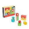 Petit Collage Busy Garden Wooden Discovery Blocks