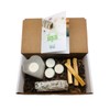 'Good Vibes Smudge Kit: 1 Selenite Heart Candle Holder 2"