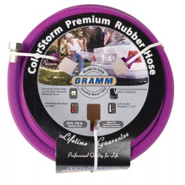Dramm ColorStorm Premium Rubber Garden Hose, No Kink, Leak Proof Water Hose, ...
