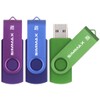 SIMMAX USB Flash Drives 3 Pack 16GB Memory Stick Swivel
