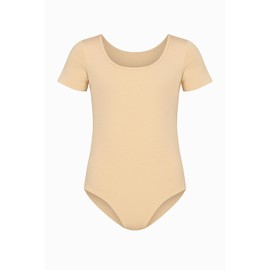 Leotardo infantil para niña con broche en entrepierna (NUDE, CHICO)