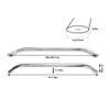 Boat Grab Bar Marine Grade Stainless Steel Sturdy Grab Handle