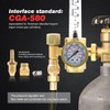 CGA-580 Argon CO2 MIG Welding Regulator 0-60 CFH Flow Meter