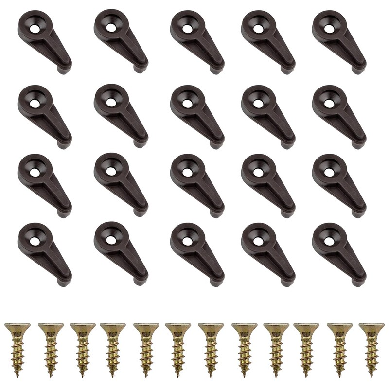 Aifeier ET 20 Pieces Glass Retainer Clips Kit 4mm Plastic