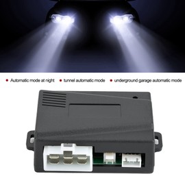 Automatic Headlight Sensor Car Headlight Control System Compatible with Most 12V Vehicles for Night Tunnel and Garage Mode with Response and Manual Override