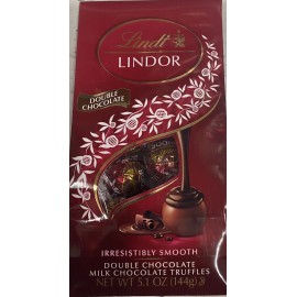 Lindt NEW Lindt Lindor DOUBLE MILK CHOCOLATE Truffles 5.1 oz Bag - FREE SHIP