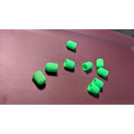 Unbranded  15pc GREEN Plastic Tire Air Valve Stem Cap Wheel Rims Dust Cover