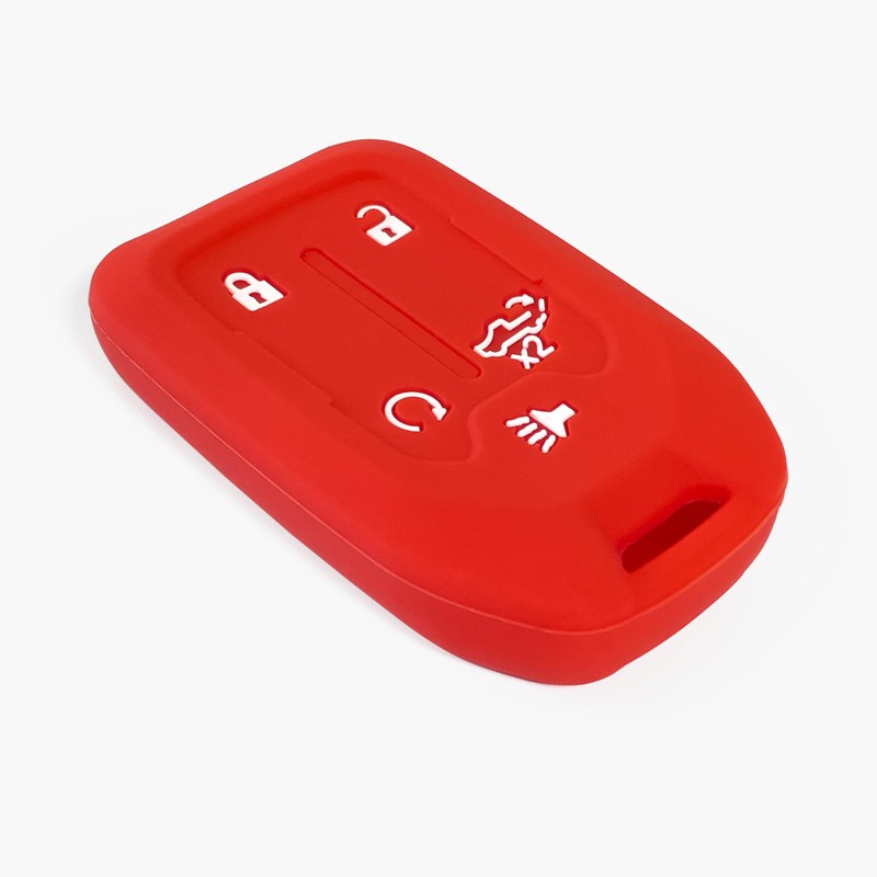 2-Pack Click&Fit Silicone Key Fob Covers Compatible with Chevy Silverado