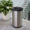 Tramontina 81200/004DS 13 Gallon Stainless Steel Open Top Round Bin