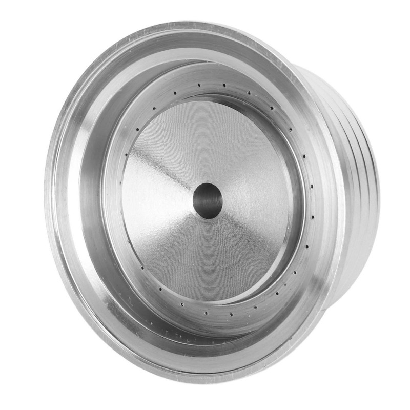 Reusable Coffee Capsule with Lid Scoop Brush Smooth Surface Stainless