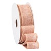Fondersy 9-Meter Moonstone Burlap Ribbon Wired Burlap Ribbon - 25mm