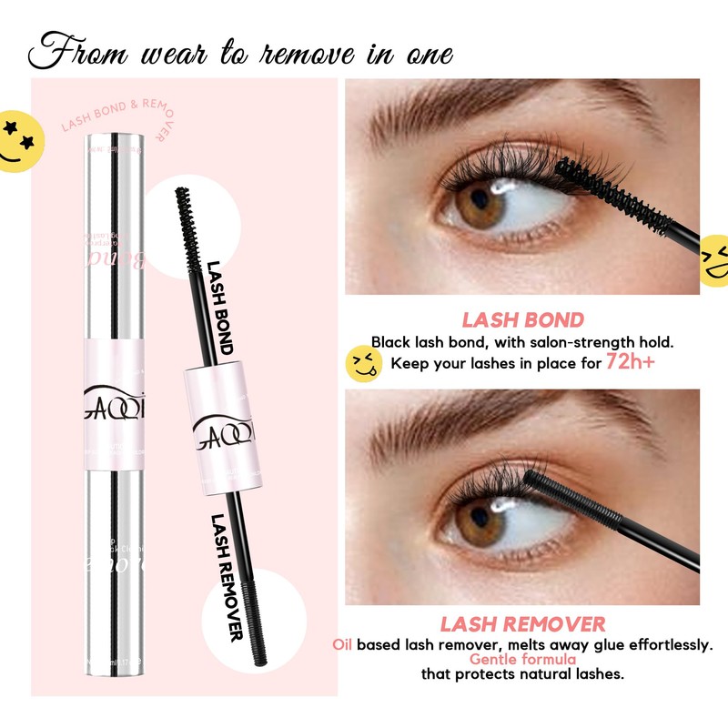 GAQQI Lash Bond and Seal + Bond and Remover Set,