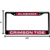 Rico Alabama Crimson Tide Black Metal License Plate Frame Holder